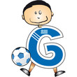 Alphabet Football lettre G Alphabet Football lettre G