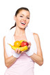 Sportliche Frau mit Obst Sportliche Frau mit Obst