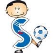 Alphabet Football lettre S Alphabet Football lettre S