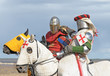 Duel of two horse knights Duel of two horse knights