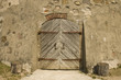 Door in the ancient building Door in the ancient building