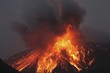 Molten lava erupts from Sakurajima, Kagoshima, Japan