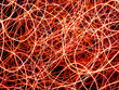 Red Fireworks with camera motion light streaks Red Fireworks with camera motion light streaks
