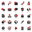 Red Black Website Icons Red Black Website Icons