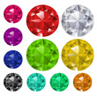 Set of colored gems Set of colored gems