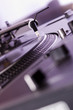 .Vinyl record player spinning the disc .Vinyl record player spinning the disc