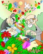 Imagination of two authors