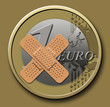 Euro mit Pflaster