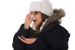Photo: Woman sneezing Woman sneezing