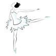 Ballet dancer performing