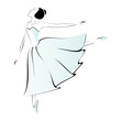 Ballet dancer performing