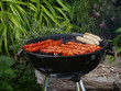 Grillen im Garten.