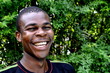 Foto: Gut gelaunter Fussballspieler Gut gelaunter Fussballspieler