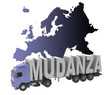 Camion de déménagement espagnol sur europe Camion de déménagement espagnol sur europe