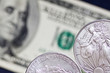 Two silver dollar coins