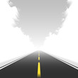 Straight road in motion. Vector.