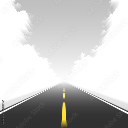 Vector: Straight road in motion. Vector. Straight road in motion. Vector.