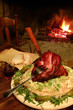 Stinco di maiale affumicato arrosto con focaccia