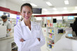 portrait of a female pharmacist at pharmacy