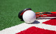 hockey stick on the field