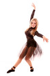 Ballet dancer isolated on white