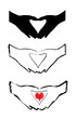 hands symbolizing heart