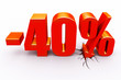 40 percent discount