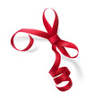 Red ribbon vector illustration. Red ribbon vector illustration.