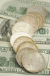 silver trade dollar on the dollar background silver trade dollar on the dollar background