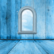 Old room, grunge interior with windows in style baroque Old room, grunge interior with windows in style baroque