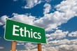Ethics Green Road Sign
