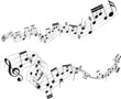 Vektor: Abstract music notes Abstract music notes