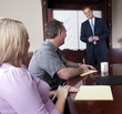 Advisor presenting to clients