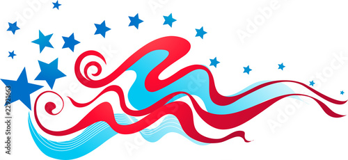 American flag banner
