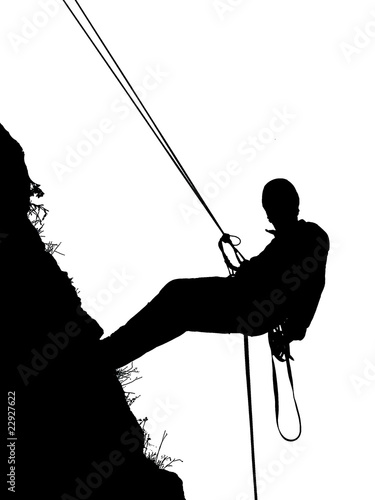 Illustration: descente en rappel descente en rappel