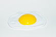 Egg on white background  (plastic)