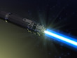 Illustration: Blue light saber Blue light saber
