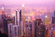 Panoramic view from Victoria's Peak, Hong Kong, China