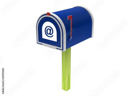 Mailbox isolated on white background