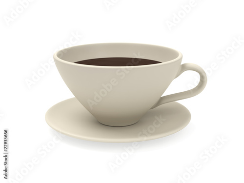 Coffee cup isolated on white background