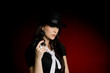 Prettty woman with a gun