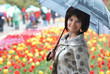 Pretty girl with umbrella