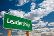 Leadership Green Road Sign