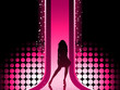 Sexy fashion girl in beautiful and colorful catwalk. Sexy fashion girl in beautiful and colorful catwalk.