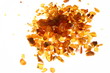 Stones of amber on white background Stones of amber on white background