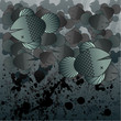 Dead fish oil spill