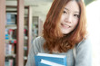 young asian girl in library young asian girl in library