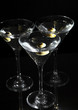 Martini with olive inside