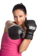 Boxing woman 