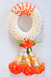 Thai style of plastic flower garland